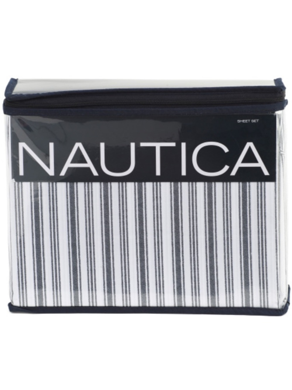 Nautica Gray Cotton Sheet Set